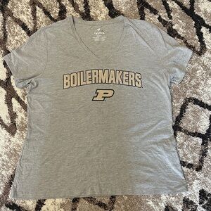 Fanatics Women's Gray Boilermakers Tee